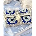 Knotsngifts Crochet Evil Eye Floral Book Sleeve