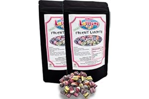 ‎STALLS LOLLYPOP 500g Bonbon Fruchtiges Lakritz in 4 aussergewöhnlichen Geschmacksrichtungen