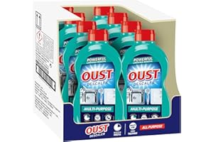 Oust Powerful All Purpose Liquid Descaler, Limescale Remover – Ideal for Kettles, Coffee Machines, Irons and Shower Heads (500 ml x8), multicoloured