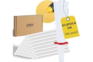 RAPID Confezione da 100 Stick di Colla Universale Trasparente e Priva di Solventi, Contiene Alti Livelli di Resina, Adatta ad Artigianato e Piccole Riparazioni, 7mm - Ø7 x 100mm