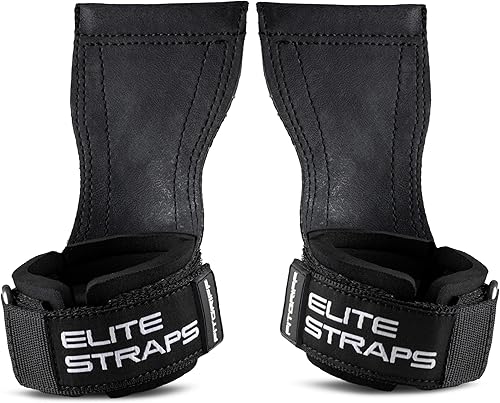 Fitgriff® Elite Straps 2.0 - Straps Gym con Gancho de Goma- Correas Levantamiento de Pesas para Lifting, Gimnasio