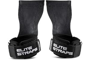 Fitgriff® Elite Straps 2.0 - Straps Gym con Gancho de Goma- Correas Levantamiento de Pesas para Lifting, Gimnasio