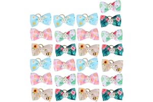 Zerodis 25PCS Archi per di Cane, Modello di Frutta Fiocchi per di Animali Domestici Cravatta Cucciolo Teddy Elastico per Capelli Accessori per la Cura dei Capelli