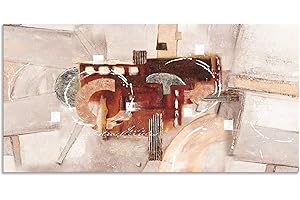 ‎ARTLAND ARTland Wanddeko Wandbild Alu Verbundplatte für Innen & Outdoor Bild 100x50 cm Gemälde Abstrakte Kunst Modern Kreativ Abstrakt D7FW