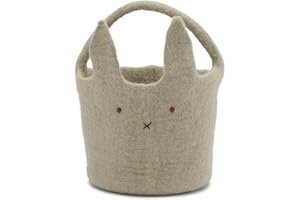 ‎ÉN GRY & SIF Én Gry & Sif Osterkorb Häschen I Osternest zum Befüllen oder als Osterdeko, hand-made, Osterkörbchen aus Filz, Kinderkorb, Grün