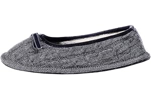 Le Clare Alice Treccia - Pantofola Invernale Donna Modello Ballerina in Lana Cotta Intrecciata