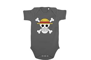 SAMBOSA Ruffy Straw Hat Logo Baby Strampler Body Luffy Ruffy One Monkey Anime Piece Zoro