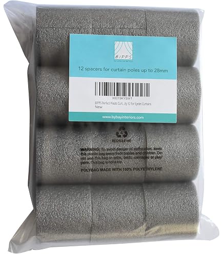 Lot De 20 Entretoises De Rideaux En Mousse Pour œillets - Blanc, Convient Tringles Jusqu'à 30 Mm | 4,8 Cm