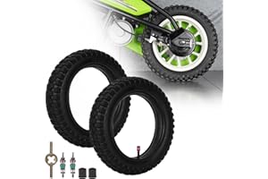 MTATCN Pneus 12,5 x 2,75 12 1/2 x 2,75 12 x 2,40/2,75 chambres à air avec tige de valve droite TR13 pour Razor MX350 MX400 Dirt Rocket X-Treme X-560 Scooter 47 cc 49 cc 2 temps Mini Pit Pocket Bike Lot de 2