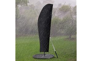 ‎GEMITTO GEMITTO Sonnenschirm Schutzhülle mit Stab, Sonnenschirm Abdeckung 2 bis 4 M Große Ampelschirm Schutzhülle, Wetterfeste, UV-Anti, Winddicht und Schneesicher, Outdoor für Ampelschirm