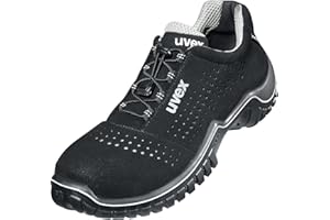 Uvex Motion Style Safety Trainer S1 SRC - Work Protection Shoe - Steel Toe Cap - Black - Red
