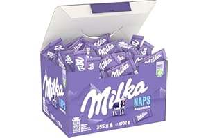 ‎MILKA Milka Naps Alpenmilch – Mini-Schokoladentäfelchen aus zarter Alpenmilch-Schokolade – 1 x 1,7kg