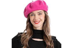 ZLYC Wool Beret Hat Classic Solid Color French for Women
