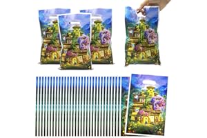 HEAWAA 50 Piezas Bolsas de Regalo Encanto, Bolsas de Dulces Cumpleaños Infantiles para Galletas Cumpleaños Fiestas de Cumpleaños Bodas Navidad Niños