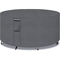 Copritavolo Esterno Rotondo TOOSOAR | Impermeabile | Ø120x75 Cm | Per Giardino - Foto 13