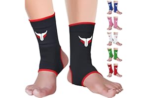 Mytra Fusion chevillere de maintien Attelle de cheville respirante MMA, Muay Thai, Gym, Fight Bandage Support de cheville de boxe (Black, S/M)