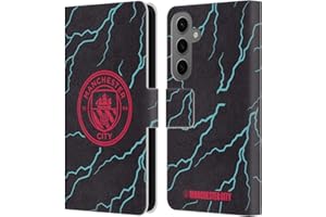 Head Case Designs Officially Licensed Manchester City Man City FC Third 2023/24 Badge Kit Leather Wallet Case Compatible With Samsung Galaxy S25