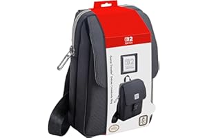 RDS INDUSTRIES, INC Sac à bandoulière Vertical de Luxe Game Traveler RDS Industries, modèle MC16, Compatible avec Nintendo Switch 2, Switch OLED et Switch, Coque Douce, Noir