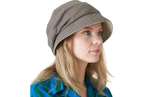 CHARM Donna Cappello da Sole Cotone Organico - Reversibile Berretta Ragazze Moda Giapponesa