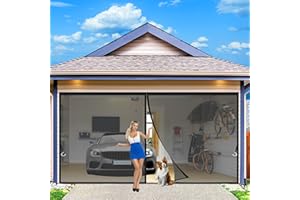 AMZSUMGD Mosquitera magnética para puerta 235 x 250 cm, protección contra insectos para puerta de balcón, salón, terraza, montaje adhesivo Negro