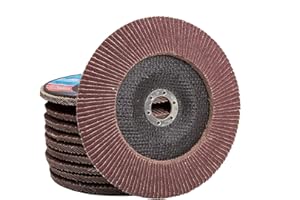 LEPIK 10 St. Set 115 mm P40 Fächerscheibe Flap Disk für Winkelschleifer Schleifteller Schleifscheibe