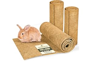 Natursache 3 Nagerteppich aus 100% Hanf, 100 x 50cm – saugstark, staubfrei & schützend I Hochwertige Hanfmatten für Nager I Ideale Bodenabdeckung für Käfige von Nagetieren