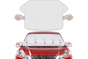 PTBWS Protezione Parabrezza Antighiaccio,Ripiegabile Copertura Parabrezza Auto Ghiaccio,Magnetico Copri Parabrezza Auto,Resistente Alla Neve,Alla Polvere Raggi UV,Adatto Alla Maggior Parte Veicoli 180*110CM