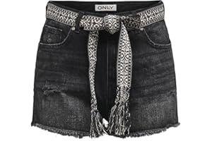 ONLY Denim Shorts ONLROBYN Extra High Waist Straight Fit Denim Shorts