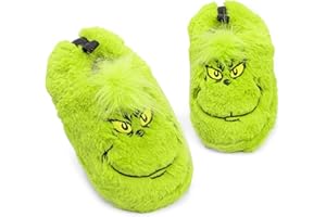 THE GRINCH Grinch pantofle Kids Soft Fur House kapcie prezent dla chłopców i dziewczynek