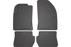 IMJ-GLOBAL Alfombrillas para coche El Toro compatible con Ford Fiesta Mk V 2002-2008 / Ford Fusion 2002-2013 / MAZDA 2 I 2002-2007 a medida de goma | Material resistente | Borde protector