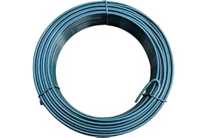 EDENSTAR Galvanised Garden Wire 30mx3mm Plastic Coated - Fencing Stretcher Twist Wire for Climbing Plants, Trellis, Crafting & Garden Support – Strong & Flexible by Speedwellstar