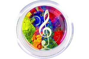 Magic Rosin 3G Groovy Treble Clef - Premium Grade Instrument Rosins for Violin and Viola - Excellent Grip - Delivers a Clear Complex Tone - Purified Transparent Pine Bow Rosin - USA Made