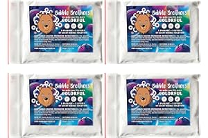Bubble Brothers - Riesenseifenblasen Pulver für 20 Liter Seifenblasenlösung große und haltbare Seifenblasen Seifenblasenflüssigkeit 4 x 5 Liter Nachfüllflasche Geschenk Giant Soap Bubbles Mixture