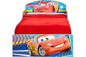 DISNEY Worlds Apart 516CAC HelloHome Il Lettino di Cars con Pratici Cassetti Sotto il Letto, MDF, Rosso