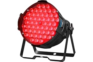 BETOPPER Luces de Discoteca DJ Luces Escenario DMX LED Par Foco Luz Escenario RGB 54x3w Proyector Iluminación Sonido Estroboscópica Lampe para Fiesta Bar Boda Casa Teatro Church Club LPC007 (1-Pieza)
