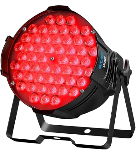 DELIBANG Led-schijnwerper, 200 W, 18 leds, podiumlicht, discolicht, 8 kanalen, led, RGBW, DMX Strobe, geluid, actieve modus, verlichting DJ, lichteffect voor show, bar, KTV, party, Halloween, 4 stuks
