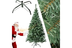 tectake® Sapin de Noël Artificiel Type Nordmann 150 cm, 310 Branches, Vert avec Pied Metallique Arbre de Noel Sapin de Noel Artificiel pour Décoration Noel - Plusieurs Tailles