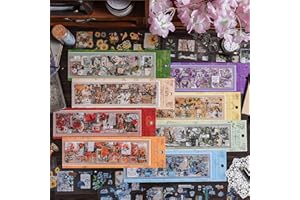 Ptyism 556 Pz/48 Fogli Adesivi per Scrapbooking Stickers，Stickers Bullet Journal丨Scrapbooking Adesivi Stickers Scrapbooking Per Junk Journal Adesivi，Scrapbook Journaling，Bullet Journal Fai da Te ecc