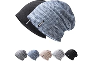 HASAGEI Mütze Herren Leicht Slouch Beanie Mütze Damen Weiche Jersey Mütze Ideal für Frühling Herbst und Winter
