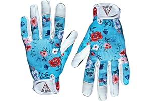 ITC GLOVES ITC Blue Blossom Gardening Gloves for Women | Screen Touch Fingers | Garden Gloves Thorn Proof | Breathable and Durable Garden Gloves Women