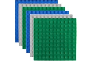 StarryTiger 6 Piezas Base para Lego Classic, Bases Clásicas para Construir, Compatible con Todas Las Grandes Marcas, Juegos de Construcción, Multicolor, 25,5 x 25,5 cm