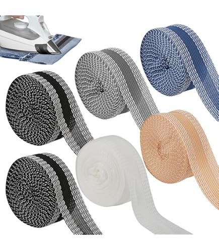 LEREATI Bügelsaumband - 2,5cm X 10m Waschfest, Hosen Kürzen Ohne Nähen