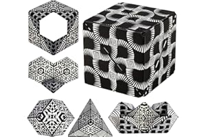 PQETBV 2 in 1 Mehrfarbig Zauberwürfel Set, Infinity Würfel Transformierende, Zauberwürfel Kinder, Stressabbau Spielzeug für Kinder Erwachsene Kreative Geschenke für Kinder