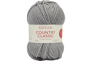 Sirdar Country Classic DK Double Knitting, Silver Grey (872), 50g