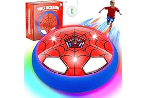 LAIBUY Air Power Fussball,Spielzeug Kinder für Jungen,LED Fußball Kinderspielzeug Indoor Leuchtender Schwebender Ball mit,Wiederaufladbar Geburtstag FußBall Geschenke für 3 4 5 6 7 8-12 Jungs Mädchen