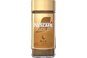 NESCAFÉ GOLD Mild, löslicher Bohnenkaffee, Instant-Kaffee aus erlesenen Kaffeebohnen, koffeinhaltig, 1er Pack (1 x 200g)