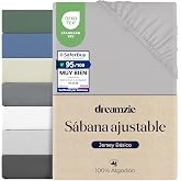 Dreamzie Sheets 140x200, Cotton, Elastic, Oeko-Tex, Grey | Breathable cotton・Elastic and Oeko-Tex・Affordable price・12 colors・