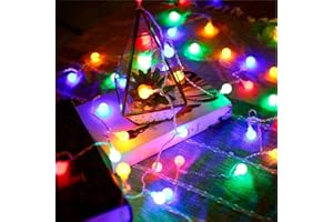 EVASTARY Catena Luminosa LED, Globo di Luci, 6M 40 LED Luci Stringa LED a Batteria, 2 Modalità Colorate Impermeabile Decorative Ghirlanda Esterno/Interni per Giardino, Feste, Camera, Casa (Multicolore)