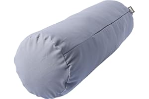 VLFit großes Yoga-Bolster – formbeständiges Schlauchkissen für Meditation, Bolster zum Dehnen, aus umweltfreundlichem Kapok – 50 x 15 x 15 cm - Waschbarer Bezug aus Baumwolle
