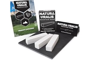 Natura Uralis Premium Tizas Serradas de Belgorod | 100g de Barras de Tiza Blanca - Crujido Increíble, Textura Terrosa, Aterciopelada y Firme, Sensación ASMR